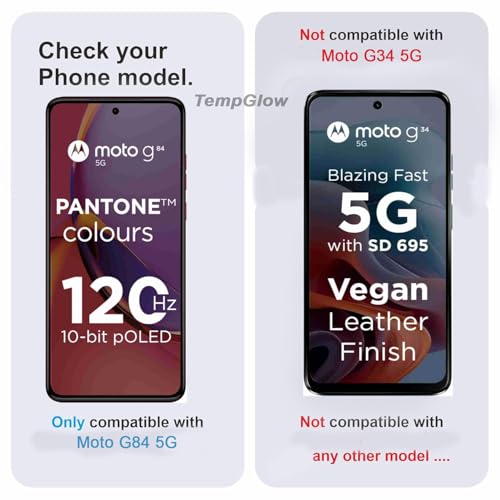 Image of Screen Protector for Motorola Moto G84 5G | G82 5G | G72 (Black) Tempered Glass Edge-to-Edge 6D Screen Guard With Installation Kit