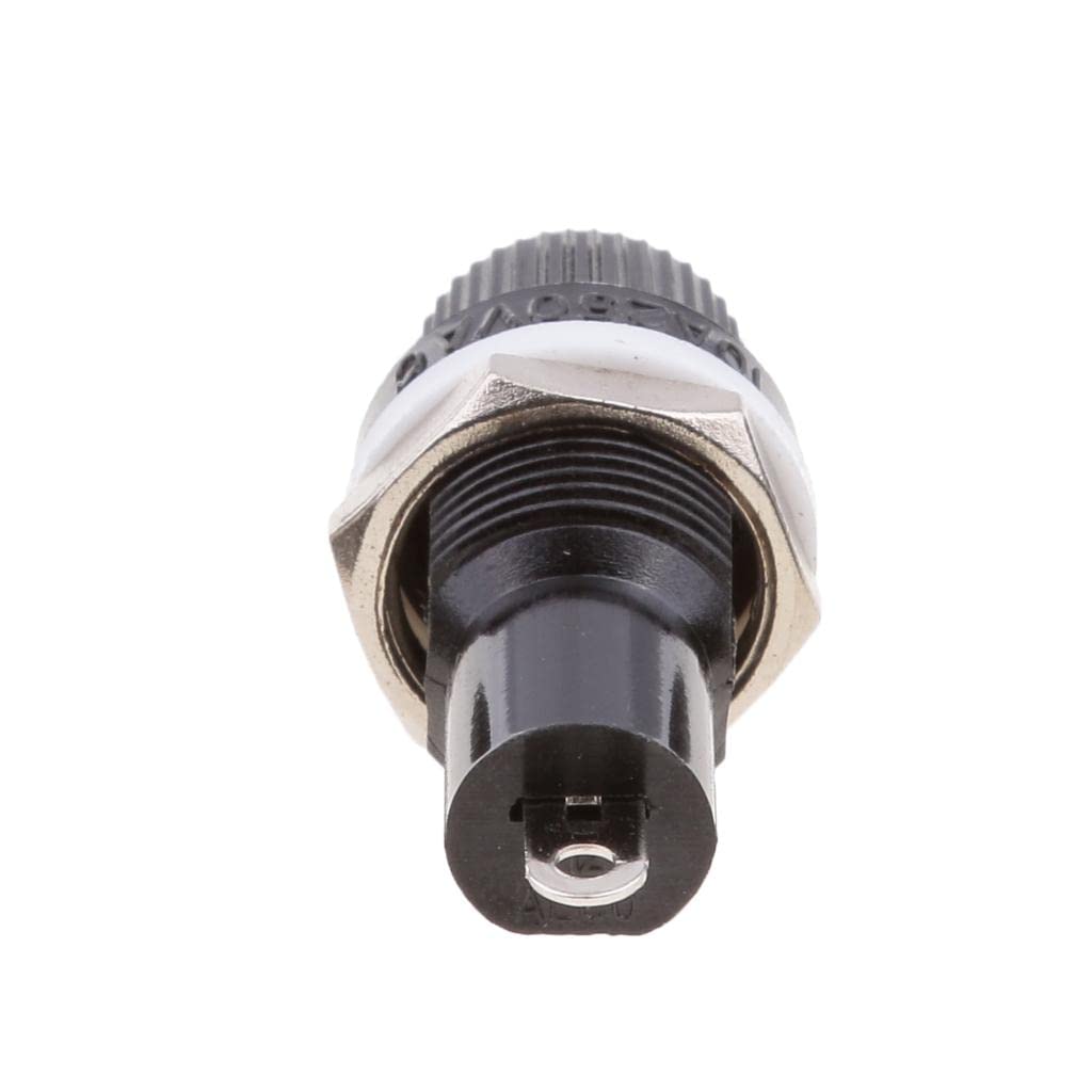 CALANDIS 5 Pieces Chassis/Panel Mount Glass Tube Fuse Holder for 5X20Mm Fuse-image-36