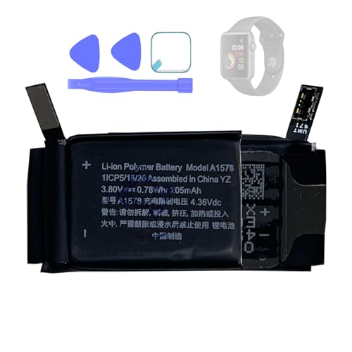 HIGHAKKU for iWatch�i��1����) Series 1 38mm Sport Version A1802 and (1st Generation) A1553 & Sapphire Crystal Version �݊� �o�b�e���[ �Ή� A1