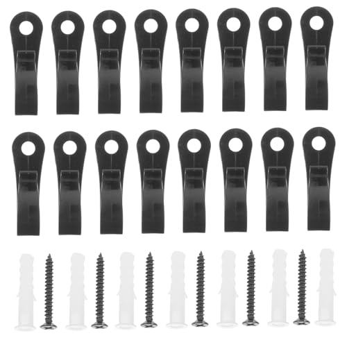 DECHOUS 20pcs Heavy Duty Screw Hooks for String Lights Easy to Install Outdoor Hanging Hooks Stable Attachment for Plants and Decorative Lighting Space Saving Design for Versatile Use