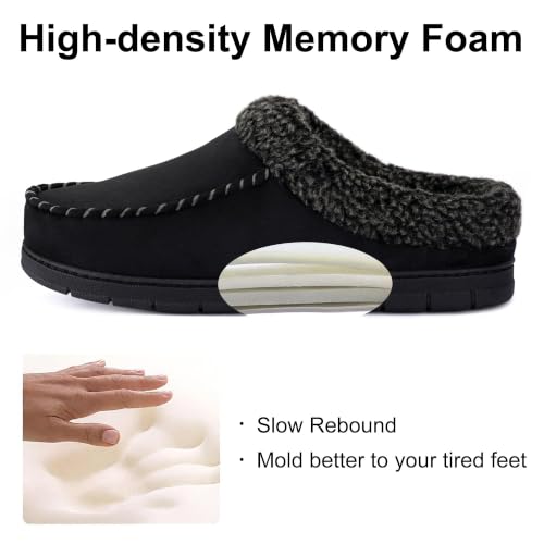 Image of ULTRAIDEAS Men's Indoor Outdoor Slippers with Memory Foam