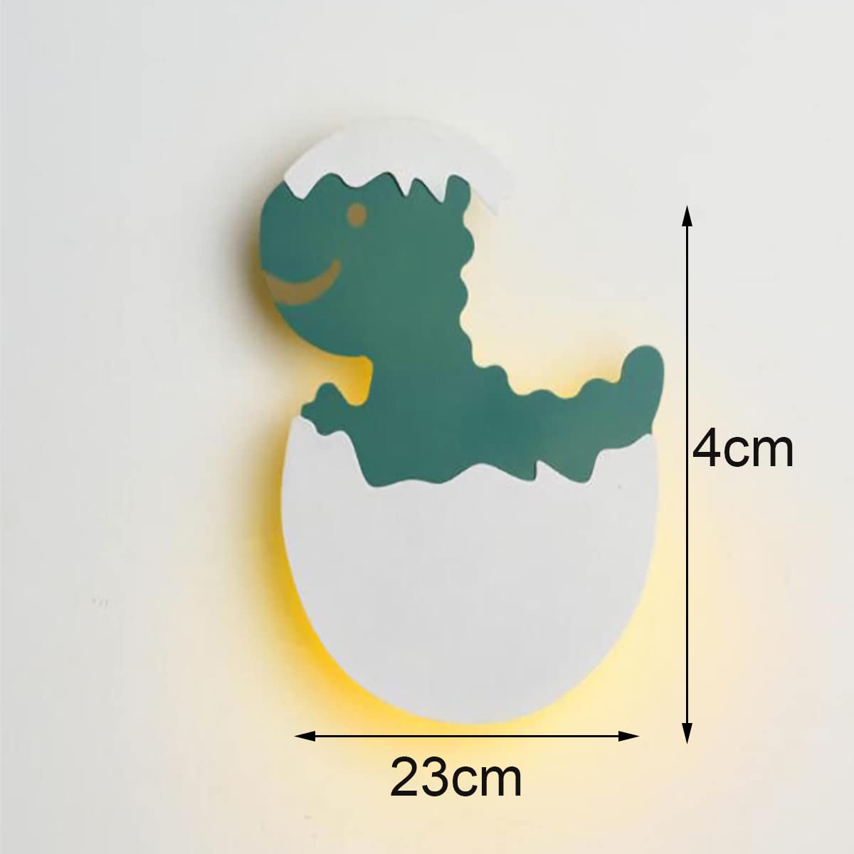 Lámpara De Pared LED De 7W Para Niños, Lámpara De Pared De Dinosaurio Verde Regulable, Luz De Dormitorio Para Niños Y Niñas, Lámpara De Noche Moderna Para Niños, Lámpara De Habitación 3000K-6000K