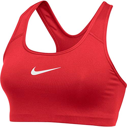 Nike Womens Pro Classic Swoosh Sports Bra (Small) Red