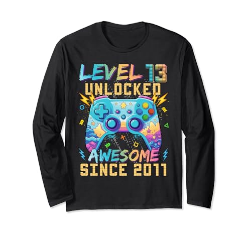 Level 13 Unlocked Video Game 13th Birthday Video Game Boys Manga Larga