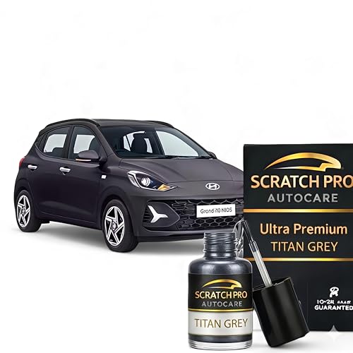 Image of HYUNDAI GRAND i10 NIOS Colors| 2K Paint Technology | Exact Color Match | Car Scratch Repair Paint | Automotive Touch Up Paint | Quick Dry | 12ml (Titan Grey (R4G))