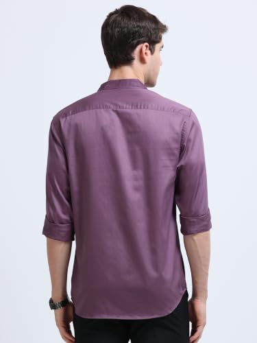 Image of Miraan Men's Satin Long Sleeve Casual Shirt (GASATIN)