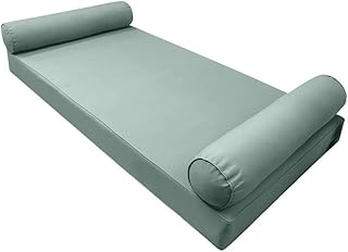 MH GLOBAL |SLIPCOVER ONLY|S5 Outdoor Daybed Mattress Bolster Pillow Cushion Covers Pipe Trim Crib AD002