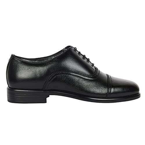 Image of Awadh Police Uniform Lace Up Shoes Derby for Men(Black)