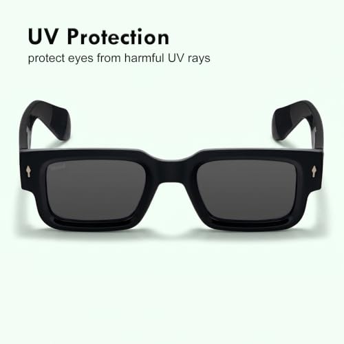 Image of Stood Bold Sunglasses |Chunky Square | Full Rim | UV Protected | Shiny | Medium | Men & Women | SG-STD0014