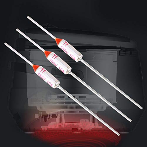 Garosa 10pcs Metal Shell Fusível Térmico Corte 250VAC 10A Temperatura Fusível TF 72-250℃ Protetor pa