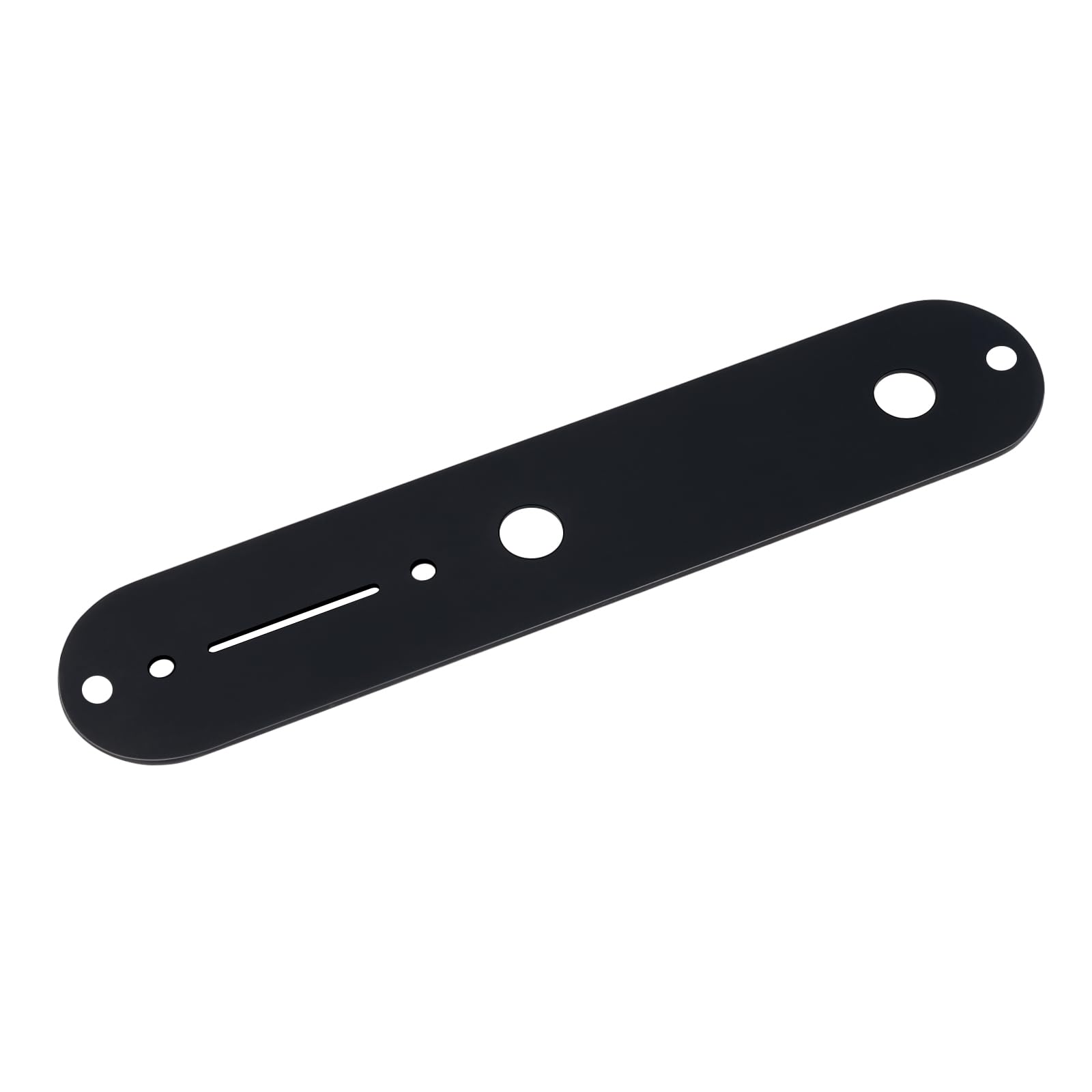 Banworks Imperial Guitar Control Plate 9.5mm (3/8") CTS Potentiometer Holes Steel Alloy Switch Control Plate for American/Mexican Fender Tele Electric Guitar JT/KZB-02 Black - Image 3