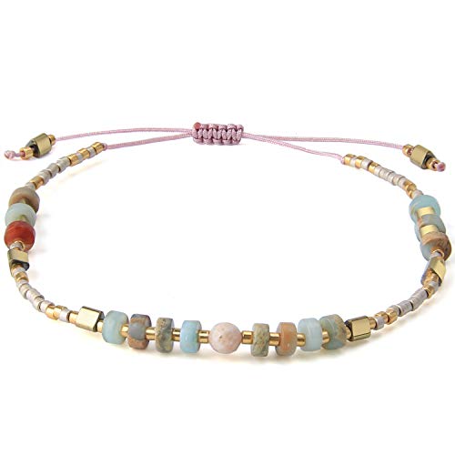 KELITCH Boho-color Crystal Shell Beaded Friendship Bracelets Handmade Strand Bracelet Bangles Jewelry For Summer4