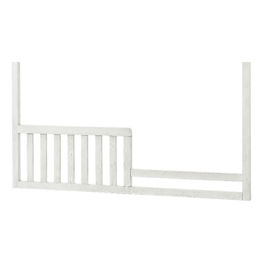 Pemberly Row Modern Traditional Wood Toddler Guard in White Dove