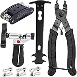 【2-in-1 Kettenzange】Kettengliedentferner und Verbinder 2 in 1. Das Griffteil besteht aus beschichtetem Gummi, um Aufwand zu sparen, rutschfest, guter Griff. Ergonomischer Griff für Komfort und Benutzerfreundlichkeit.