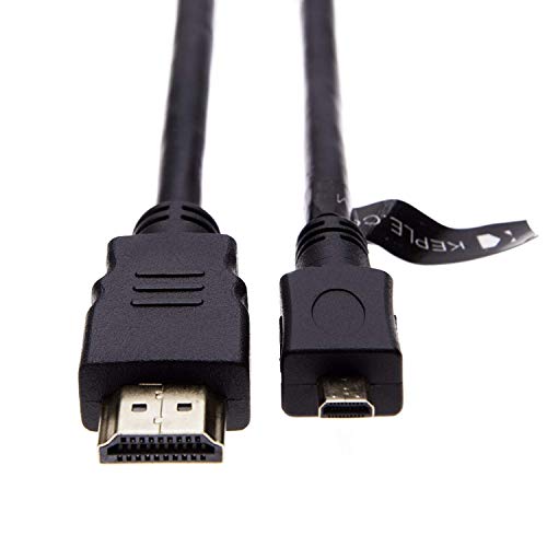 Micro Hdmi Cable, High Speed Hdmi (Type D) To Hdmi (Type A) Cord For Connecting Tesco Hudl, Acer Iconia, Asus, Nikon, Sony, Olympus Camera Tablet Tv(5M / 16Ft) #TOP1