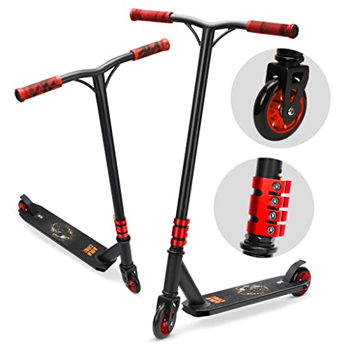 BOLDCUBE Stunt Scooters for Kids Age 8-12 - Pro Freestyle Trick Scooter for Boys Girls Teens and Adults - Stunt scooters for Teenagers 11-15 ABEC 9 Wheels, From Age 8+