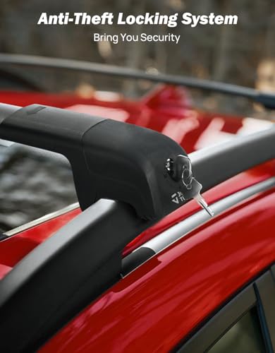 Image of JOYTUTUS Roof Rack Cross Bars Compatible with Toyota RAV4 2013-2018 with Side Rails, Aluminum Anti-Rust Car Cross Bar for Rooftop Cargo Carrier Bag Kayak Bike Snowboard
