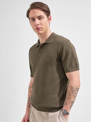 Image of Highlander Men's Polo Tshirt | Flat Knit | Regular Fit | Polo T-Shirt for Man