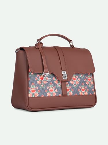 Image of ZOUK | Women's Vegan Leather | Stylish Handbag with Adjustable Strap, Top Handle |