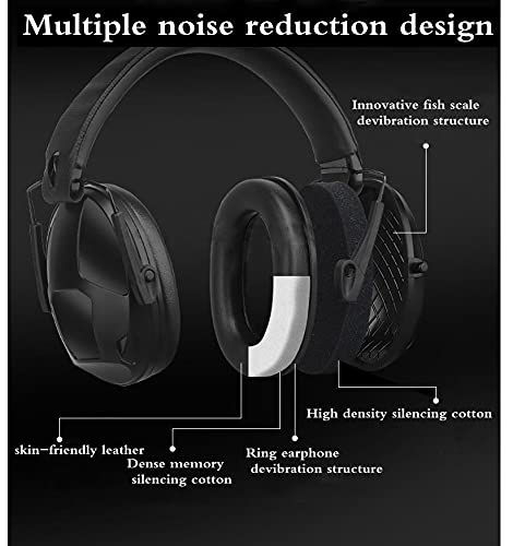 Jffcestore Shooting Ear Muffs Noise Reduction Ear Protection Hearing Protection Safety Earmuffs For Shooting Hunting Range Eamruffs (Black Cp) #TOP5