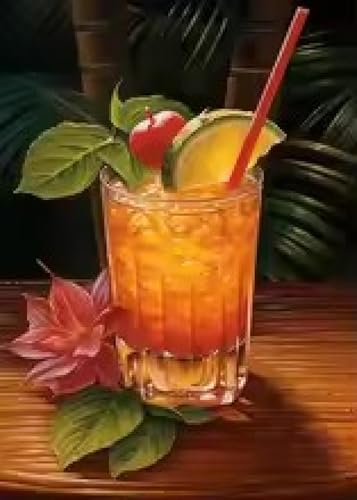 Peintures sur toile de cocktail abstrait tableau mural pour restaurant