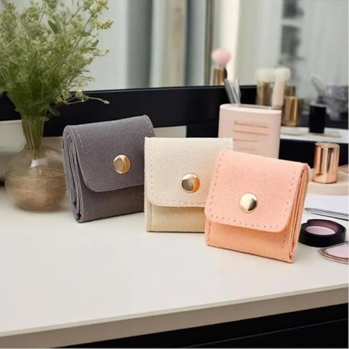 3 Pièces Rangement Bijoux Voyage, Pochette Bijoux Pliante Mini Organiseur – vue 7