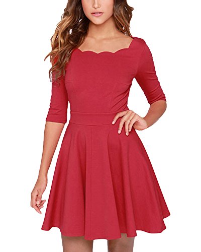 Auxo Donna Vestiti Retro Abiti Sera da Festa