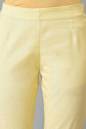Image of W for Woman Women's Slim Fit Mid Rise Strechable Slim Pants | Trousers