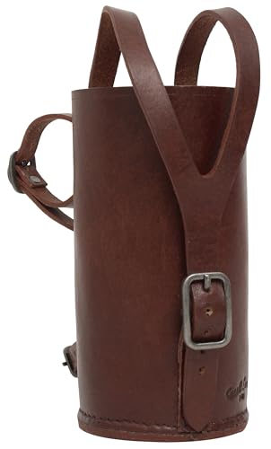 Gusti bottle case for bicycle - Connie handlebars bottle holder handlebar cup holders vintage Brown leather