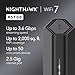 NETGEAR Nighthawk Dual-Band WiFi 7 Router (RS100) – Security Features, BE3600 Wireless Speed (up to 3.6 Gbps) - Covers up to 2,000 sq. ft., 50 Devices – 2.5 Gig Internet Port - Free Expert Help
