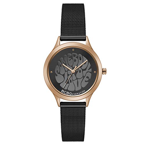 BCBG MAX AZRIA Max Azria Analog Black Dial Womens Watch-GN50722002 (B07LC691PW) Amazon Price History, Amazon Price Tracker