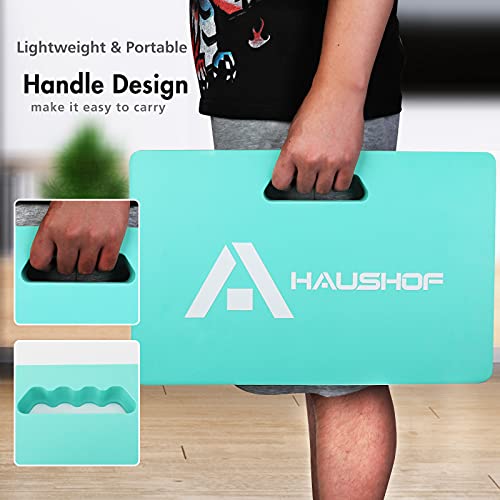 Haushof Thick Kneeling Pad, Waterproof Kneeling Mat, Durable Foam Cushion Knee Pads For Gardening, House Cleaning, Mechanics Work , 17 X 11 X 1.5 Inch, Green #TOP2