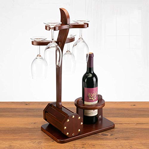 Soporte para botellas de vino de madera 52x30x18.5 cm miniatura 3