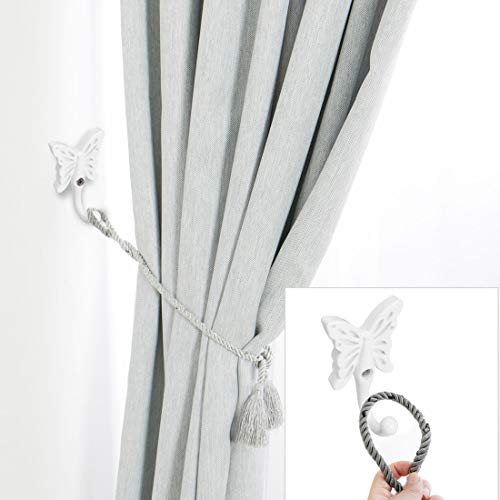 Crochet mural papillon pour serviette et salle de bain chic