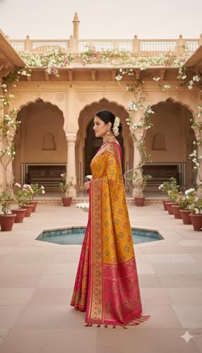 OWLSKY, SASSY & STYLO patola silk saree – image 3