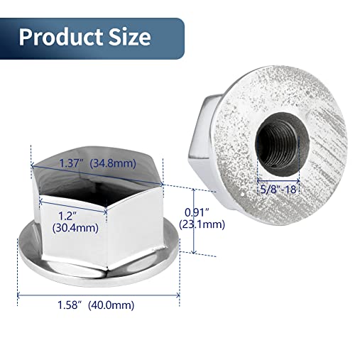 316 Stainless Steel 5/8"-18 Steering Wheel Center/Hub Nut For Seastar Hydraulic Helms And Verado Helms System Boat, Yacht #TOP2