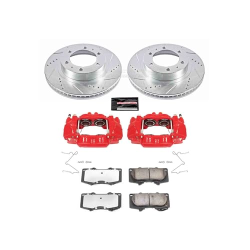 Image of PowerStop Truck & Tow Brake Pad Rotor Caliper Kit Front KC137-36