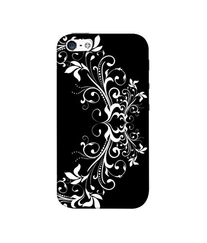 Image of Amazon Brand - Solimo Designer Flower Art Pattern 3D Printed Hard Back Case Mobile Cover for Apple iPhone 5 / 5S