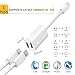 POP VIEW 2 in 1 Dual Lightning Splitter Compatible iPhone Lingtning Headphone Audio Adapter Splitter Compatible iPhone 7/7 Plus/8/8 Plus/Compatible iPhone X