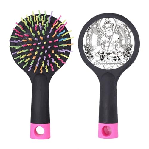 Brosse à cheveux Guanyin avec coussin à air pour démêlage salon et massage du cuir chevelu