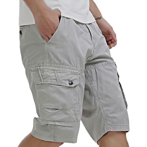 Short de travail stretch homme en grande taille coupe droite