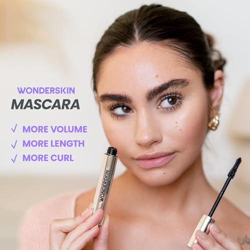 Wonderskin Mascara - Black Mascara for Volume, Length, and Curl - Lengthening, Volumizing & Smudge Proof Lash Makeup - Image 5