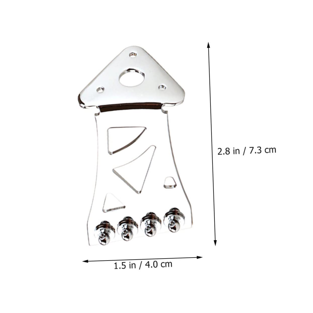 Hemoton Banjo String Tailpiece Metal Guitar Tailpiece Bridge Banjo Part Accessory