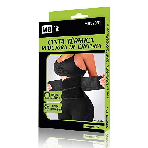 CINTA TERMICA REDUTORA DE CINTURA PRETA AJUSTAVEL