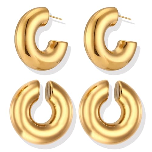 Image of Ear Cuff Set Non Piercing Stackable Clip On Earrings