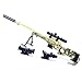 BYWL Rifle de francotirador AWM de metal 6 piezas de pistola de aleación de arma, modelo de figura de arte, juguete de utilería para decoración de manualidades, llavero de regalo para niños