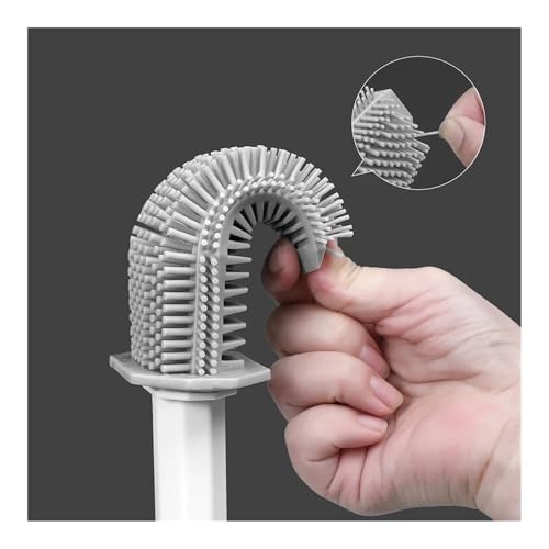 Brosse de toilette murale en silicone pour optimiser l'espace salle de bain - 5