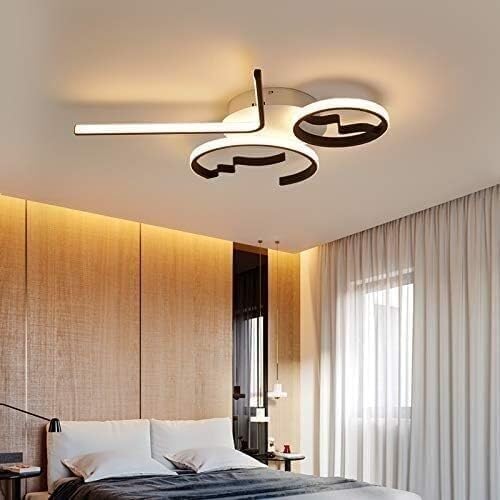Ceiling Lights Modern Led Lamp Compatible with Living Room Bedroom Luminaire Bedroom Ceiling Lamp Ceiling Light Cover,Chandelier (Warm White 3 Heads White)/Cool White/4 Heads White