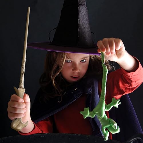 Image of MilesMagic Harry Potter Wand with Magic Spell and Platform Ticket | Wizard Cosplay Light Up LED Sorcerer's Witchcraft Magic Dress Up Wand for Potterheads | 33 cm | (Lord Voldemort)