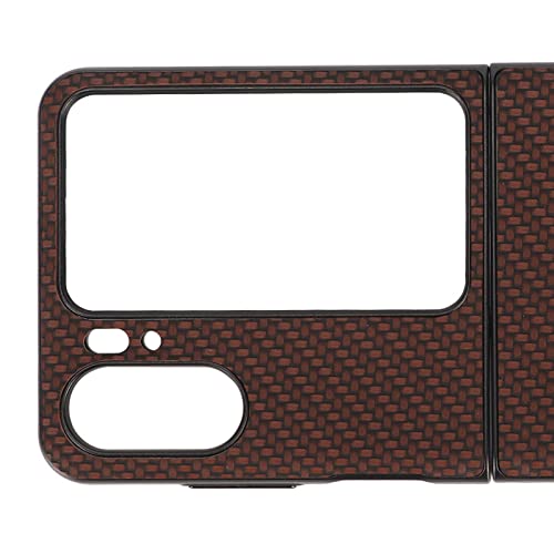 Rankomu Oppo Find N2 Flip kolfiber telefonfodral - Brun skyddsskal